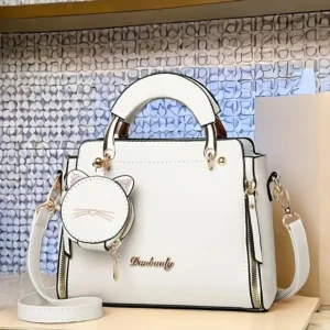 Elegant Shoulder Bag for Women, Casual Solid Color Messenger Bag with Removable Strap